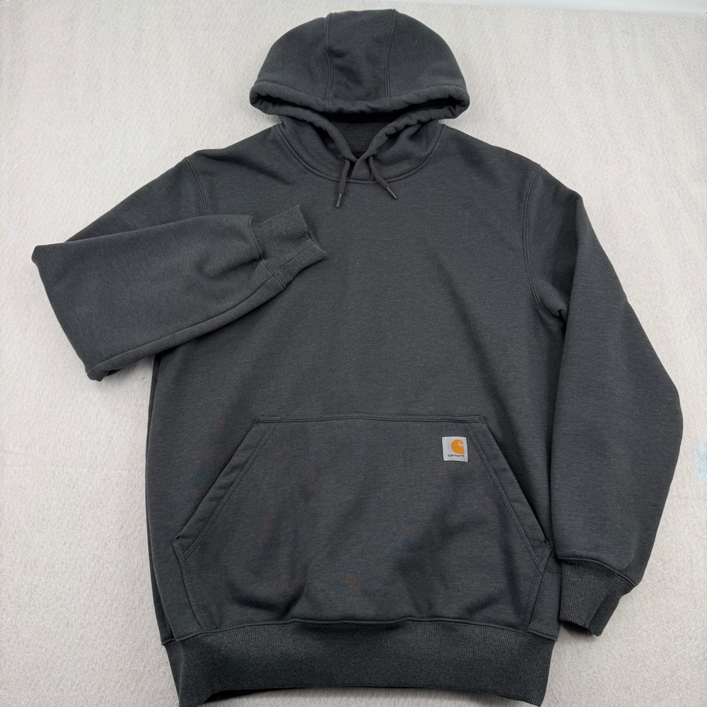 Carhartt Rain Defender Loose Fit Hoodie Mens Medium Gray Heavyweight Sweatshirt